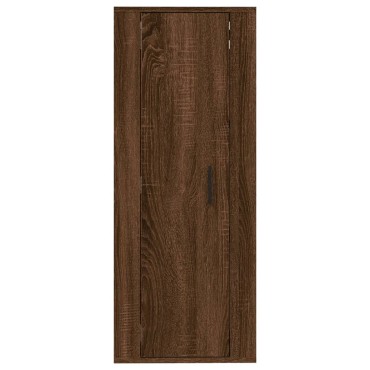 vidaXL Έπιπλο Τηλεόρασης Επιτοίχιο Καφέ Δρυς 40x34,5x100cm