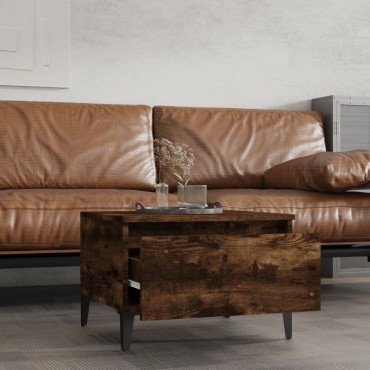 vidaXL Βοηθητικό Τραπέζι Καπνιστή Δρυς 50x46x35cm Επεξεργασμένο Ξύλο 1 τεμ.