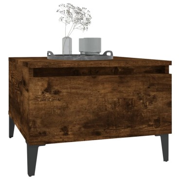 vidaXL Βοηθητικό Τραπέζι Καπνιστή Δρυς 50x46x35cm Επεξεργασμένο Ξύλο 1 τεμ.