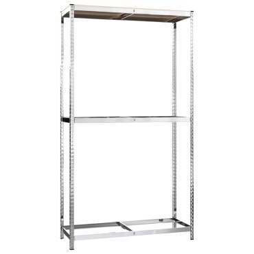 vidaXL Ραφιέρα Ελαστικών 2 Επιπέδων Ασημί 110 x 40 x 180 εκ. Ατσάλι