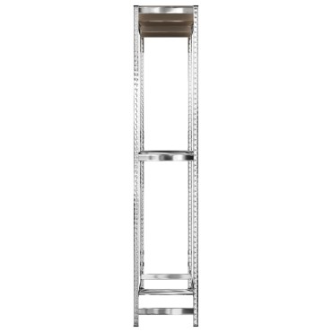 vidaXL Ραφιέρα Ελαστικών 2 Επιπέδων Ασημί 110 x 40 x 180 εκ. Ατσάλι