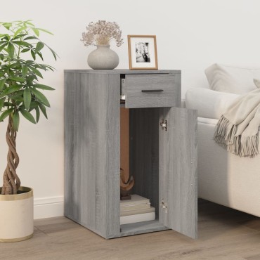 vidaXL Ντουλάπι Γραφείου Γκρι sonoma 40x49x75cm Επεξεργ. Ξύλο 1 τεμ.