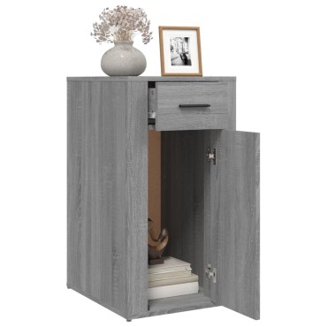 vidaXL Ντουλάπι Γραφείου Γκρι sonoma 40x49x75cm Επεξεργ. Ξύλο 1 τεμ.