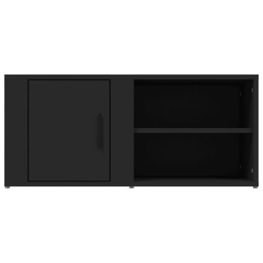 vidaXL Έπιπλα Τηλεόρασης 2 τεμ. Μαύρα 80x31,5x36cm Επεξεργασμένο Ξύλο
