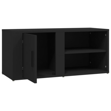vidaXL Έπιπλα Τηλεόρασης 2 τεμ. Μαύρα 80x31,5x36cm Επεξεργασμένο Ξύλο