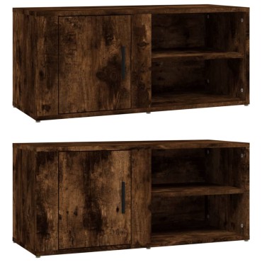 vidaXL Έπιπλα Τηλεόρασης 2 τεμ. Καπν. Δρυς 80x31,5x36cm Επ. Ξύλο