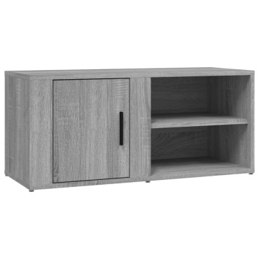 vidaXL Έπιπλα Τηλεόρασης 2 τεμ. Γκρι Sonoma 80x31,5x36cm Επεξ. Ξύλο