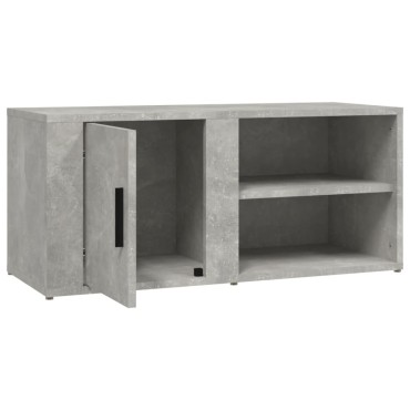 vidaXL Έπιπλα Τηλεόρασης 2 τεμ. Γκρι Σκυρ. 80x31,5x36cm Επεξεργ. Ξύλο