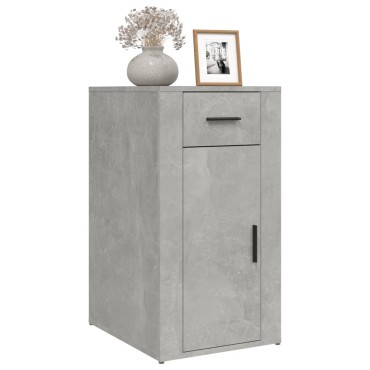 vidaXL Ντουλάπι Γραφείου Γκρι Σκυροδ. 40x49x75cm Επεξεργασμένο Ξύλο 1 τεμ.