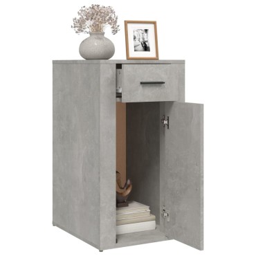 vidaXL Ντουλάπι Γραφείου Γκρι Σκυροδ. 40x49x75cm Επεξεργασμένο Ξύλο 1 τεμ.