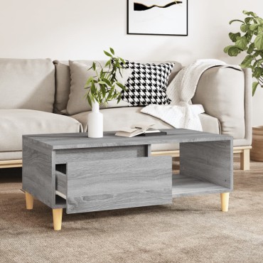vidaXL Τραπεζάκι Σαλονιού Γκρι Sonoma 90x50x36,5cm Επεξεργασμένο Ξύλο 1 τεμ.