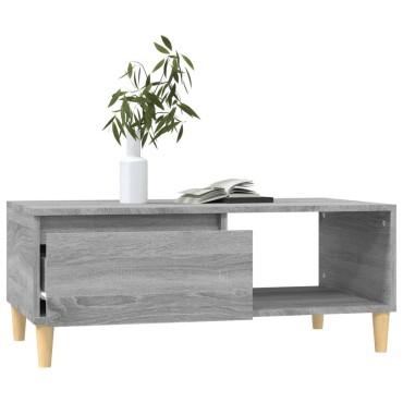 vidaXL Τραπεζάκι Σαλονιού Γκρι Sonoma 90x50x36,5cm Επεξεργασμένο Ξύλο 1 τεμ.