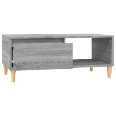 vidaXL Τραπεζάκι Σαλονιού Γκρι Sonoma 90x50x36,5cm Επεξεργασμένο Ξύλο 1 τεμ.
