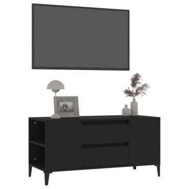 vidaXL Έπιπλο Τηλεόρασης Μαύρο 102x44,5x50cm Επεξεργασμένο Ξύλο