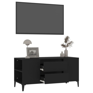 vidaXL Έπιπλο Τηλεόρασης Μαύρο 102x44,5x50cm Επεξεργασμένο Ξύλο