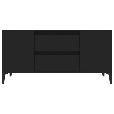 vidaXL Έπιπλο Τηλεόρασης Μαύρο 102x44,5x50cm Επεξεργασμένο Ξύλο