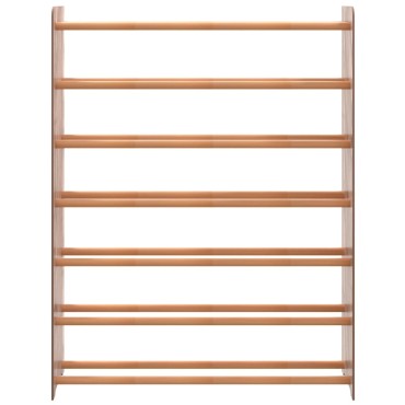 vidaXL Παπουτσοθήκη Καφέ 90x24x117cm από Επεξεργασμένο Ξύλο