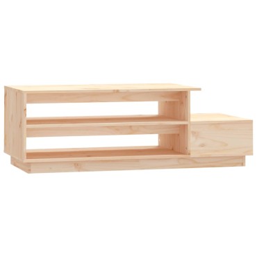 vidaXL Τραπεζάκι Σαλονιού 120x50x40,5cm από Μασίφ Ξύλο Πεύκου 1 τεμ.