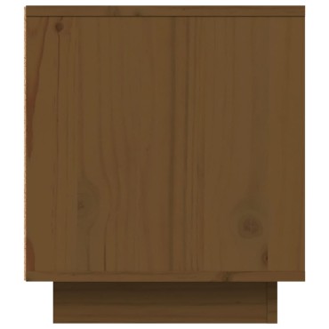 vidaXL Έπιπλο Τηλεόρασης Καφέ Μελί 80x35x40,5cm από Μασίφ Ξύλο Πεύκου