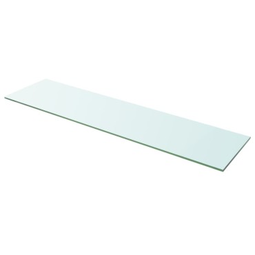 vidaXL Ράφια Πάνελ 2 τεμ. Διάφανα 100x25cm Γυάλινα