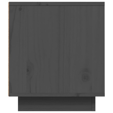 vidaXL Έπιπλο Τηλεόρασης Γκρι 80x35x40,5cm από Μασίφ Ξύλο Πεύκου