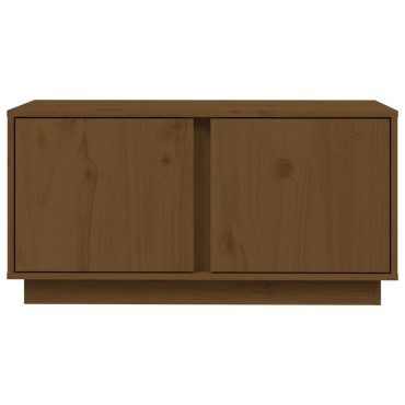 vidaXL Έπιπλο Τηλεόρασης Καφέ Μελί 80x35x40,5cm από Μασίφ Ξύλο Πεύκου