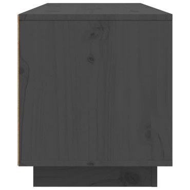 vidaXL Έπιπλο Τηλεόρασης Γκρι 80x35x40,5cm από Μασίφ Ξύλο Πεύκου