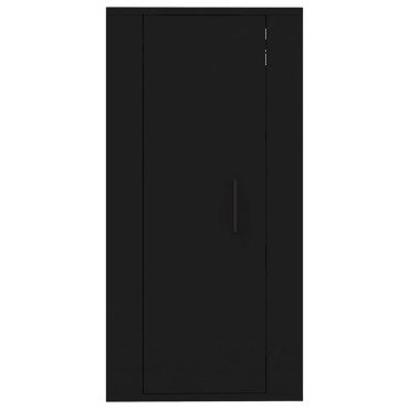 vidaXL Έπιπλο Τηλεόρασης Επιτοίχιο Μαύρο 40x34,5x80cm