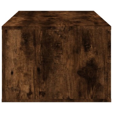 vidaXL Τραπεζάκι Σαλονιού Καπνιστή Δρυς 100x50,5x35cm Επεξεργασμ. Ξύλο 1 τεμ.