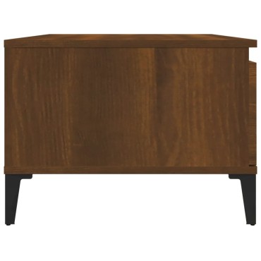 vidaXL Τραπεζάκι Σαλονιού Καφέ Δρυς 90x50x36,5cm Επεξεργασμ. Ξύλο 1 τεμ.