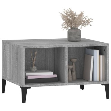 vidaXL Τραπεζάκι Σαλονιού Γκρι Sonoma 60x50x36,5cm Επεξεργασμένο Ξύλο 1 τεμ.