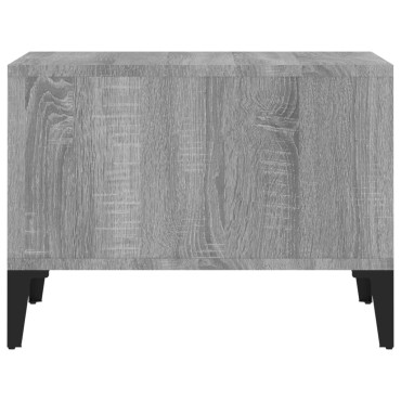 vidaXL Τραπεζάκι Σαλονιού Γκρι Sonoma 60x50x36,5cm Επεξεργασμένο Ξύλο 1 τεμ.