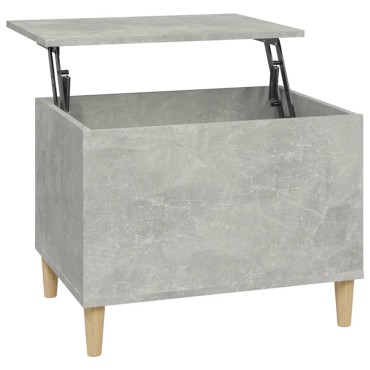 vidaXL Τραπεζάκι Σαλονιού Γκρι Σκυρ. 60x44,5x45cm Επεξεργ. Ξύλο 1 τεμ.