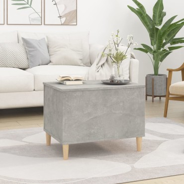vidaXL Τραπεζάκι Σαλονιού Γκρι Σκυρ. 60x44,5x45cm Επεξεργ. Ξύλο 1 τεμ.