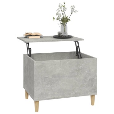 vidaXL Τραπεζάκι Σαλονιού Γκρι Σκυρ. 60x44,5x45cm Επεξεργ. Ξύλο 1 τεμ.
