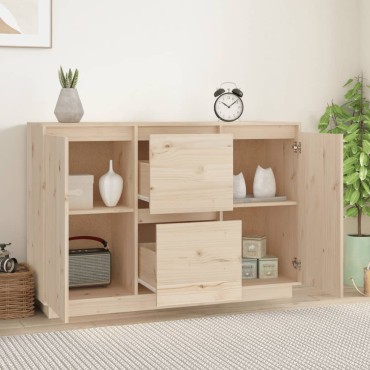 vidaXL Ντουλάπι 111x34x75cm από Μασίφ Ξύλο Πεύκου 1 τεμ.