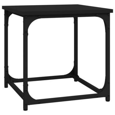 vidaXL Βοηθητικό Τραπέζι Μαύρο 40x40x40cm από Επεξεργασμένο Ξύλο