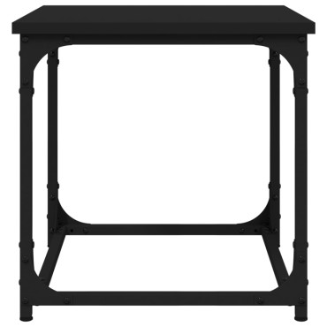vidaXL Βοηθητικό Τραπέζι Μαύρο 40x40x40cm από Επεξεργασμένο Ξύλο