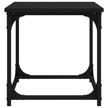vidaXL Βοηθητικό Τραπέζι Μαύρο 40x40x40cm από Επεξεργασμένο Ξύλο