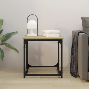 vidaXL Βοηθητικό Τραπέζι Sonoma Δρυς 40x40x40cm Επεξεργασμένο Ξύλο