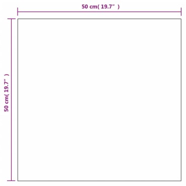 vidaXL Καθρέφτες Τοίχου 2 τεμ. Τετράγωνοι 50 x 50 εκ. Γυάλινοι