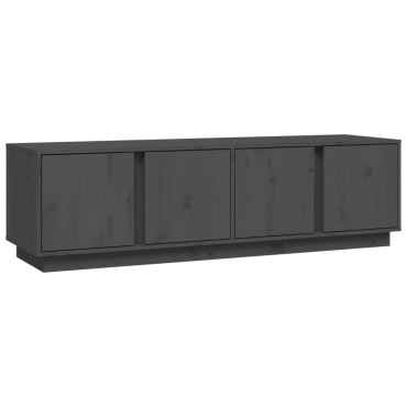 vidaXL Έπιπλο Τηλεόρασης Γκρι 140x40x40cm από Μασίφ Ξύλο Πεύκου