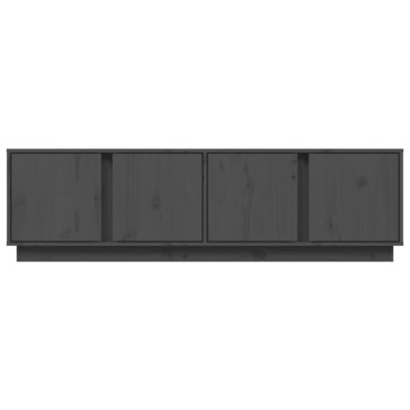 vidaXL Έπιπλο Τηλεόρασης Γκρι 140x40x40cm από Μασίφ Ξύλο Πεύκου