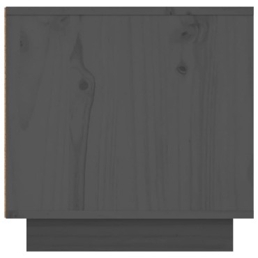 vidaXL Έπιπλο Τηλεόρασης Γκρι 140x40x40cm από Μασίφ Ξύλο Πεύκου