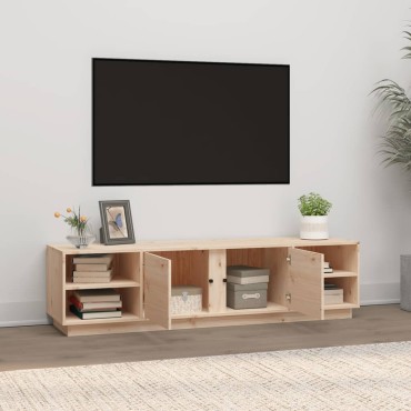 vidaXL Έπιπλο Τηλεόρασης 156x40x40cm από Μασίφ Ξύλο Πεύκου