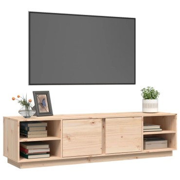 vidaXL Έπιπλο Τηλεόρασης 156x40x40cm από Μασίφ Ξύλο Πεύκου