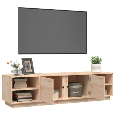 vidaXL Έπιπλο Τηλεόρασης 156x40x40cm από Μασίφ Ξύλο Πεύκου