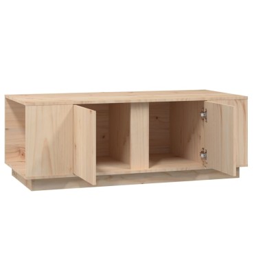 vidaXL Τραπεζάκι Σαλονιού Γκρι 110x50x40cm από Μασίφ Ξύλο Πεύκου 1 τεμ.