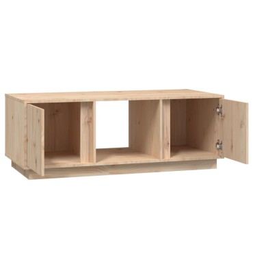 vidaXL Τραπεζάκι Σαλονιού Γκρι 110x50x40cm από Μασίφ Ξύλο Πεύκου 1 τεμ.