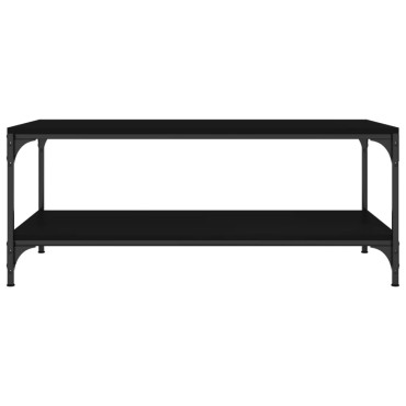 vidaXL Τραπεζάκι Σαλονιού Μαύρο 100x50x40cm Επεξεργασμένο Ξύλο 1 τεμ.